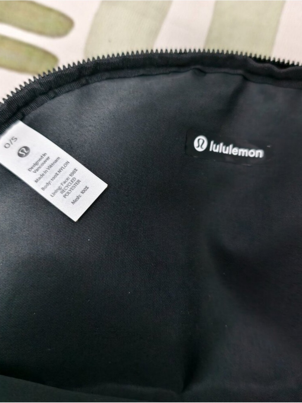 lululemon athletica Black Crossbody Messenger Bag with Gold Accents - Picture 5 of 7